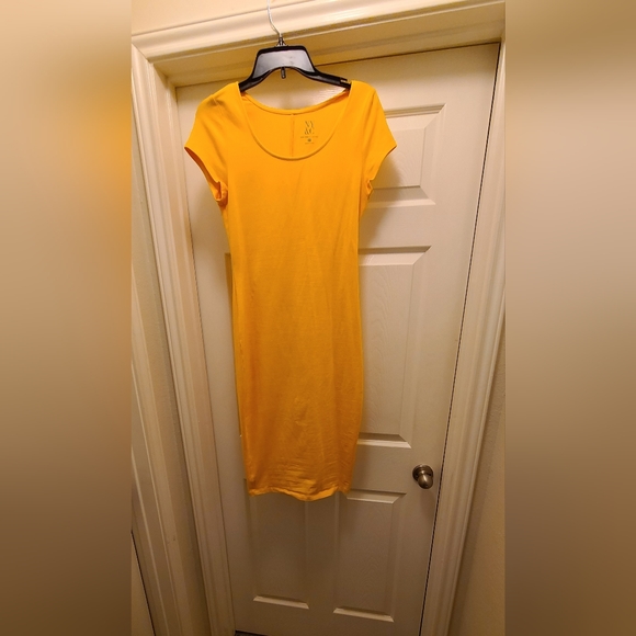 Gold/Yellow NY&Co T-shirt Dress Size Small - Picture 1 of 2